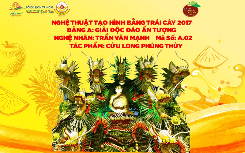 KẾT QUẢ HỘI THI NGHỆ THUẬT TẠO HÌNH TRÁI CÂY NAM BỘ 2017